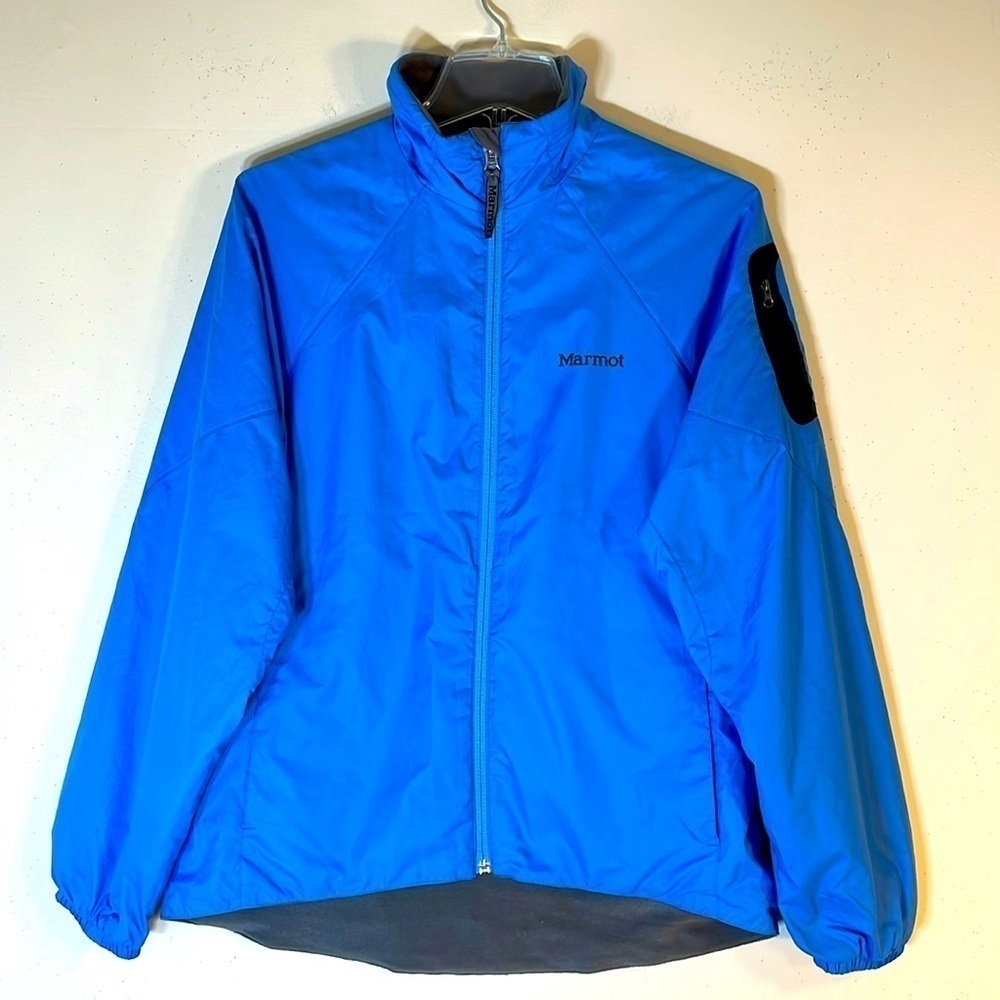 Marmot Fleece Lined Full Zip Windbreaker Water Resistant Jacket. Medium.